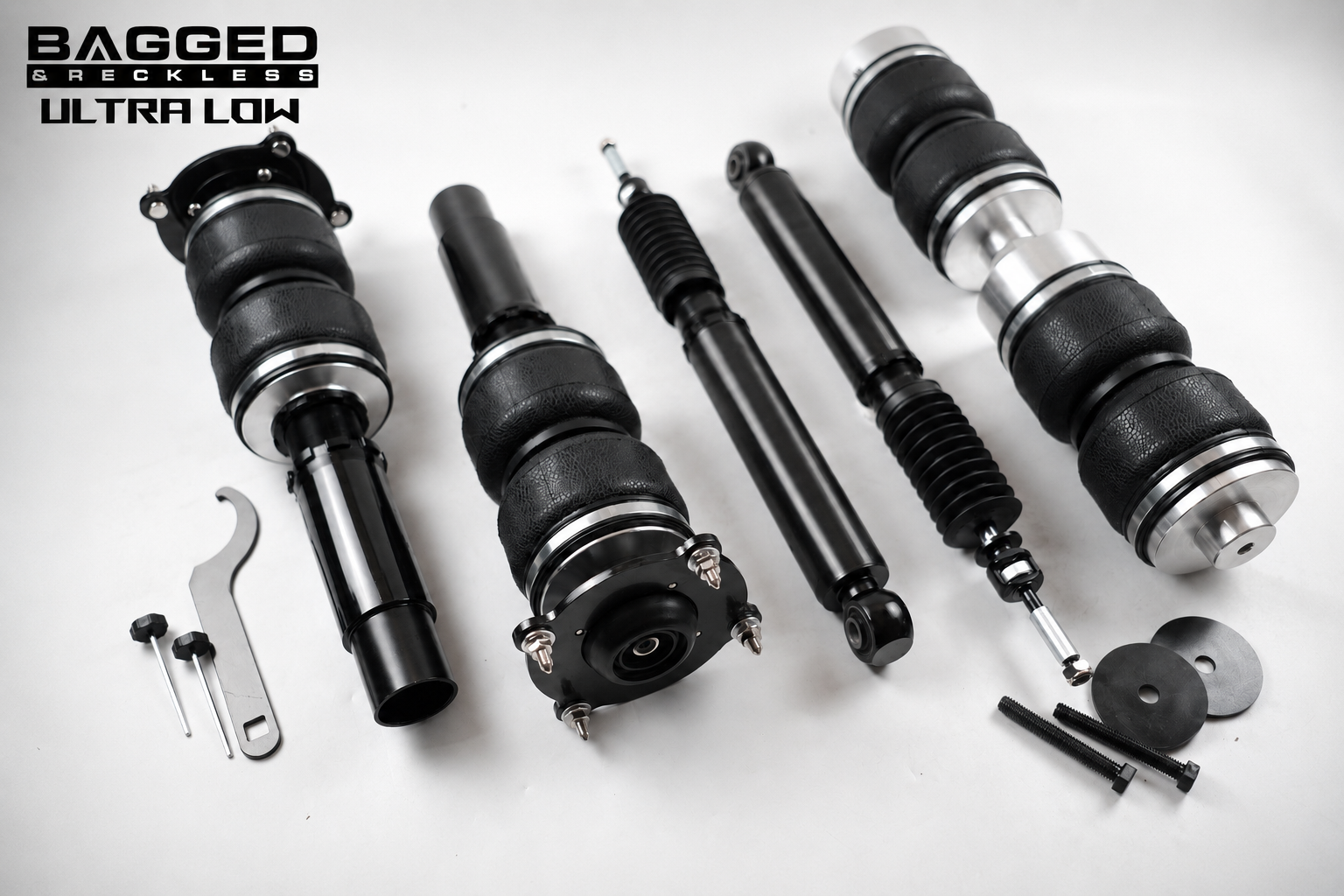 Additional image for Bagged & Reckless Ultra Low 4-Way Basic Digital Air Suspension Kit for Audi A6 C7 (4G) 2011–2018
